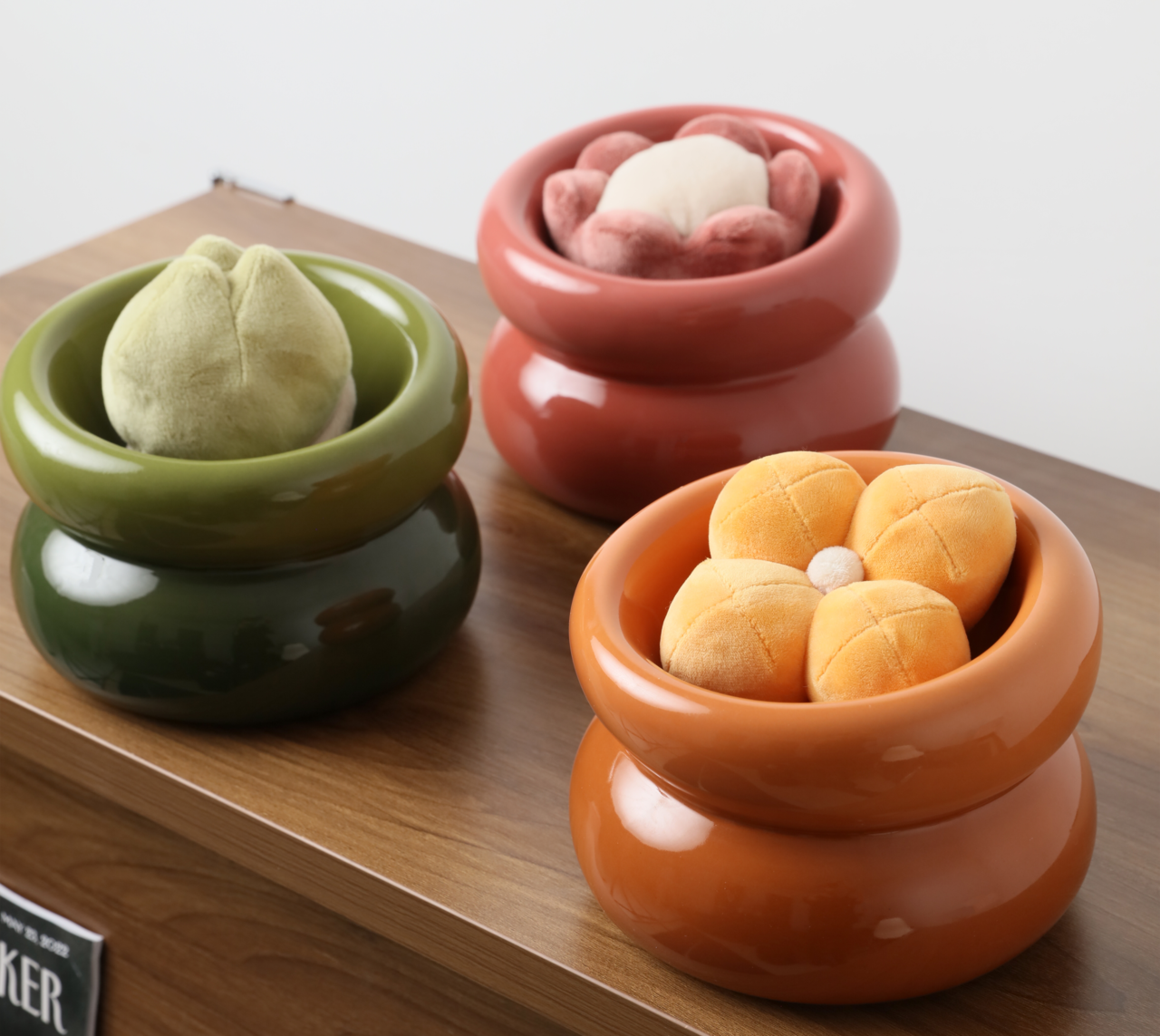 Soufflé Pet Bowl - Avokado Grön