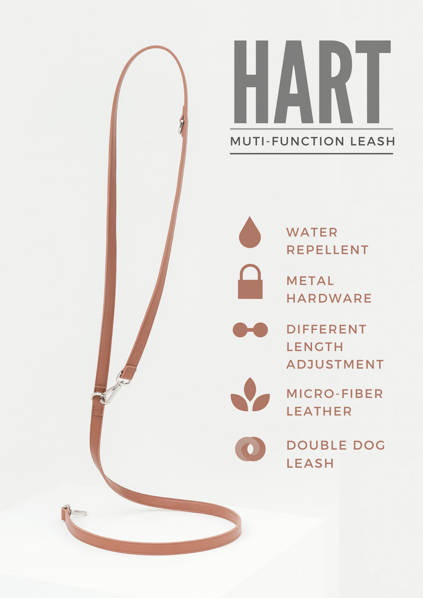 HART MULTI-FUNCTION LEASH - DARK GREEN