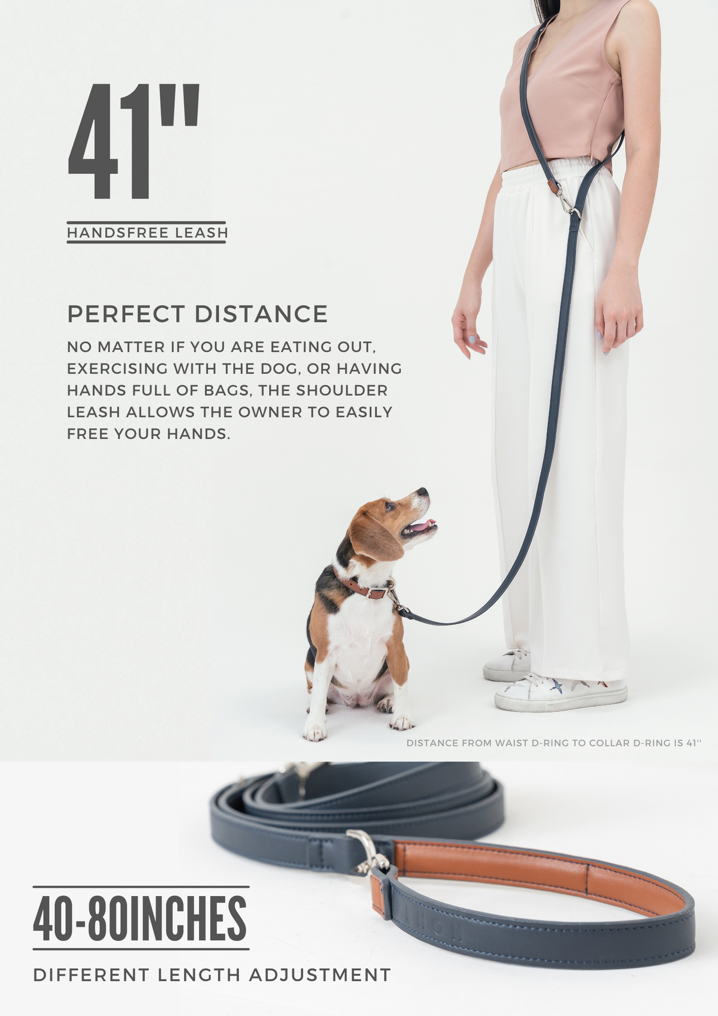 HART MULTI-FUNCTION LEASH- AMBER ORANGE
