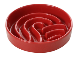 [Wave] Slow Feeder Dog Bowls - Pink / Beige / Orange