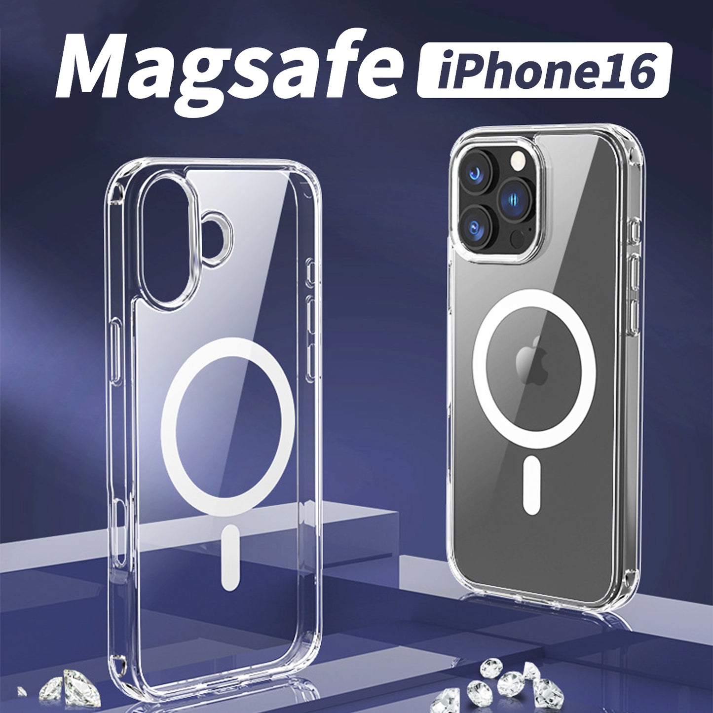 MagSafe Magnetic Clear Case for iPhone 16 Series | Strong Suction & Drop Protection