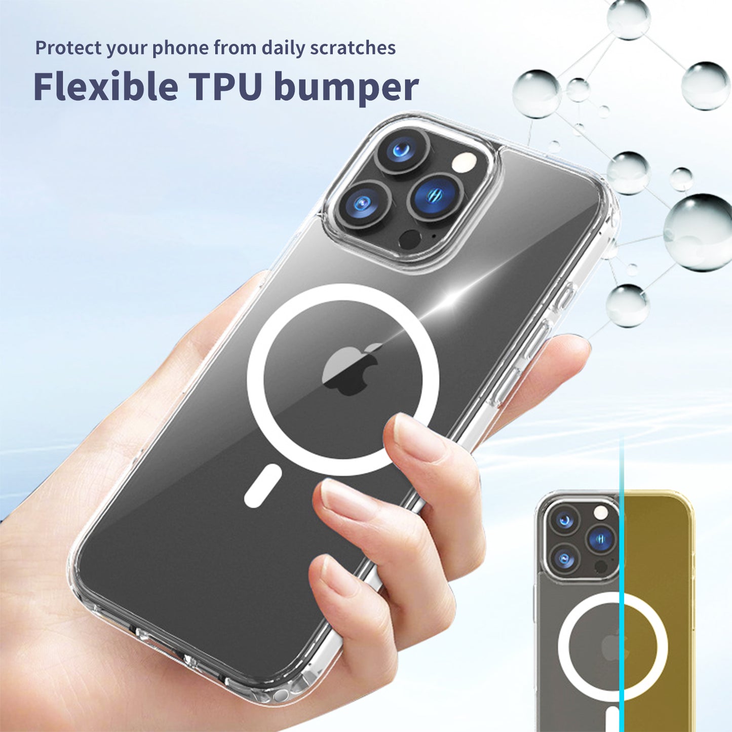 MagSafe Magnetic Clear Case for iPhone 16 Series | Strong Suction & Drop Protection