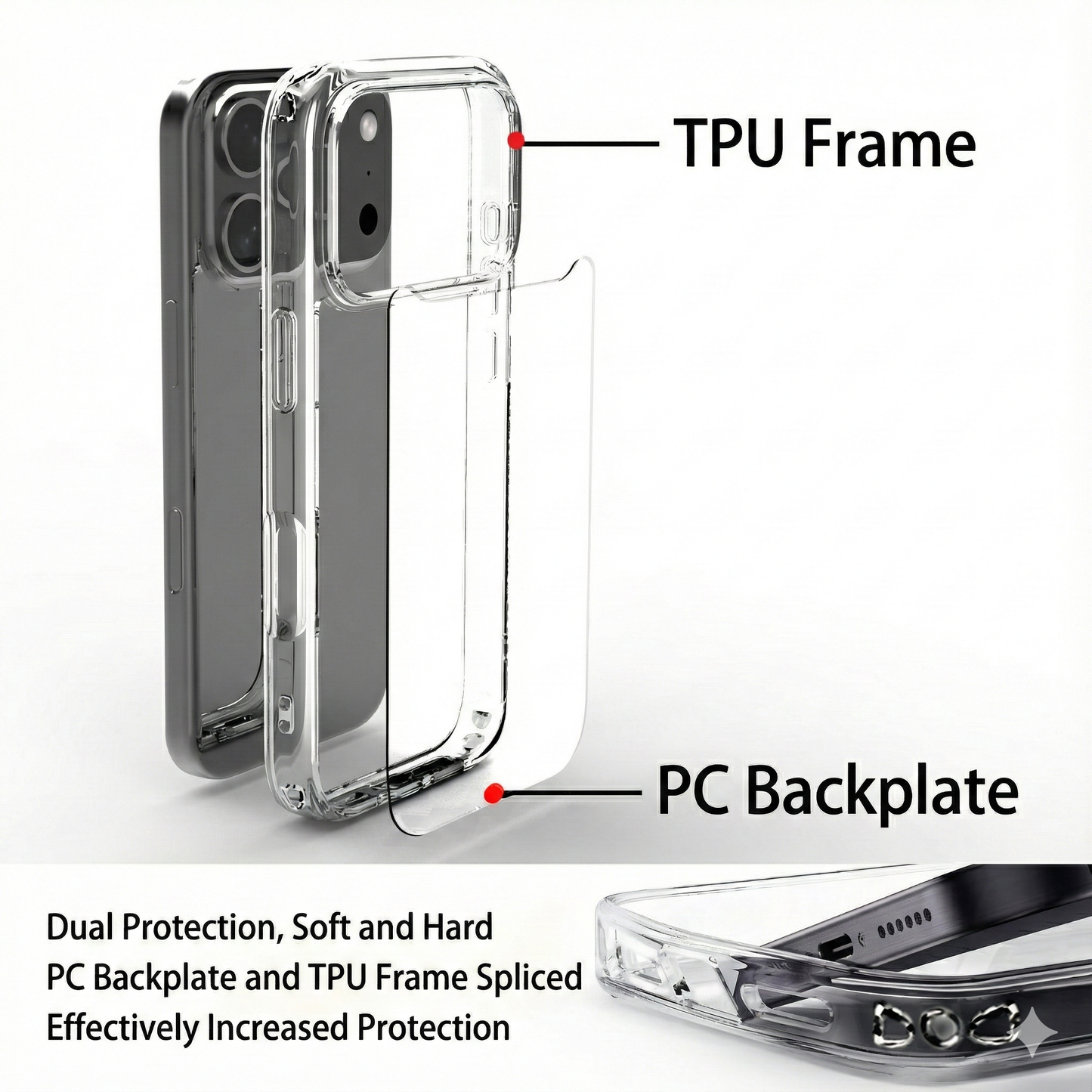 [NEW] iPhone 17 Series Crystal Clear Case | Premium Hybrid Protection