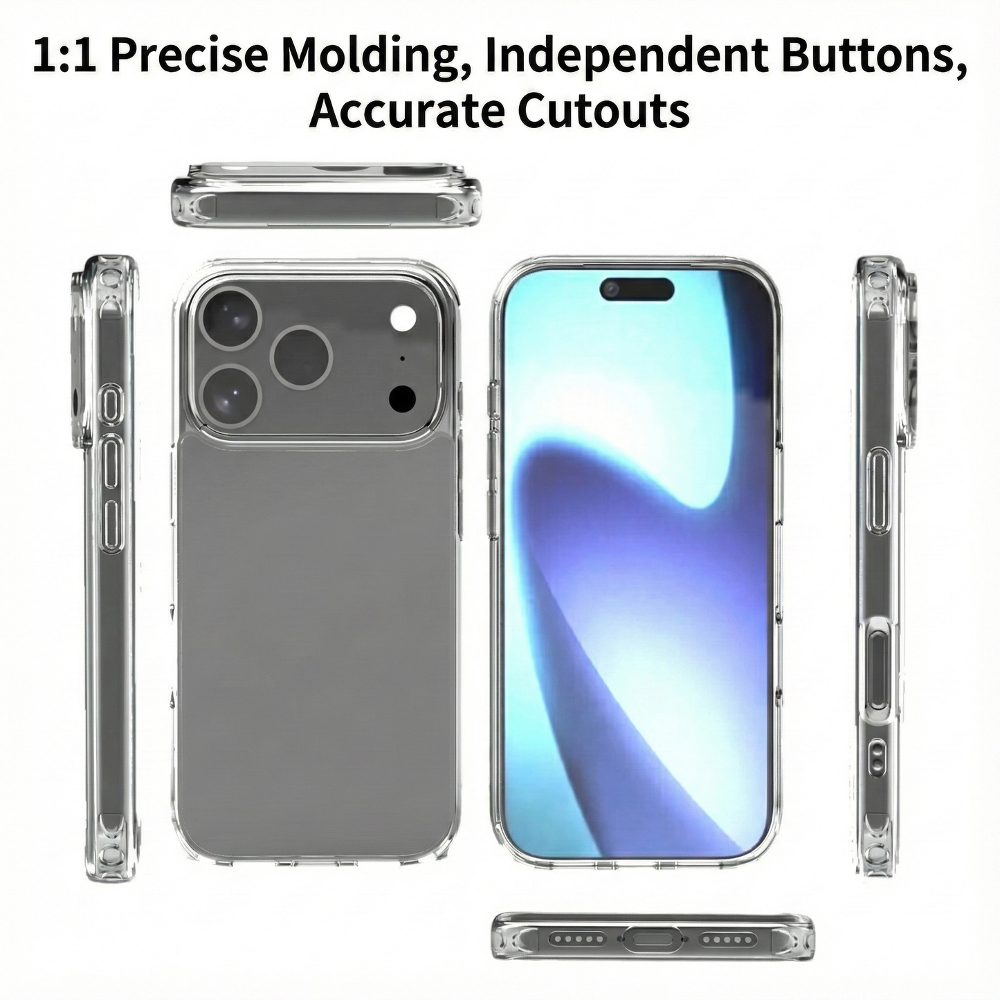 [NEW] iPhone 17 Series Crystal Clear Case | Premium Hybrid Protection