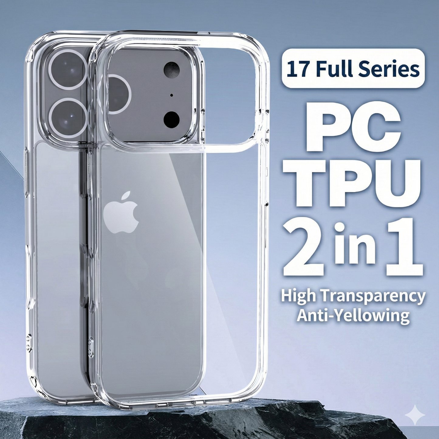 [NEW] iPhone 17 Series Crystal Clear Case | Premium Hybrid Protection
