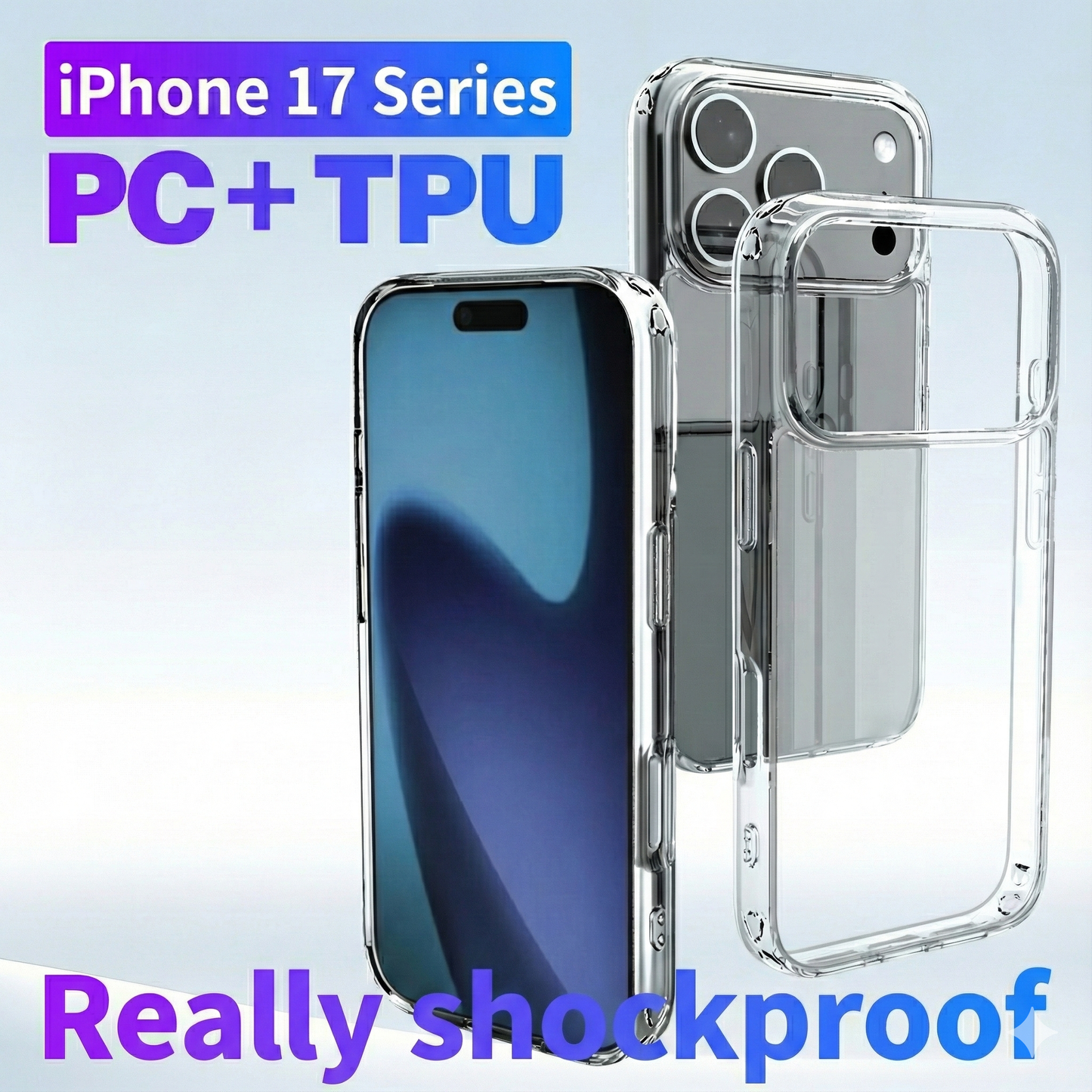 [NEW] iPhone 17 Series Crystal Clear Case | Premium Hybrid Protection