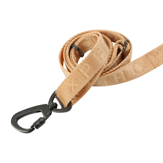 PEHOM apricot active dog leash with padded handle for comfort